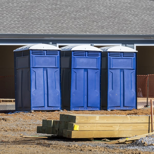 what is the cost difference between standard and deluxe porta potty rentals in Ramer